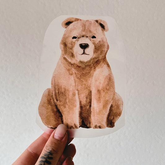 Eigenproduktion Bügelbild "Mamabär" - Würfel & Mütze