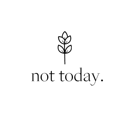 Eigenproduktion Label &quot;not today.&quot; - Würfel &amp; Mütze