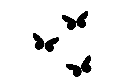 Eigenproduktion Label "Schmetterlinge" - Würfel & Mütze