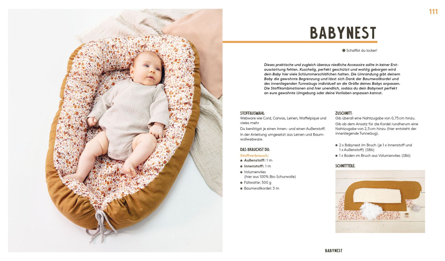 Hej. Babymode – Erstausstattung im Skandi-Look nähen - Würfel & Mütze