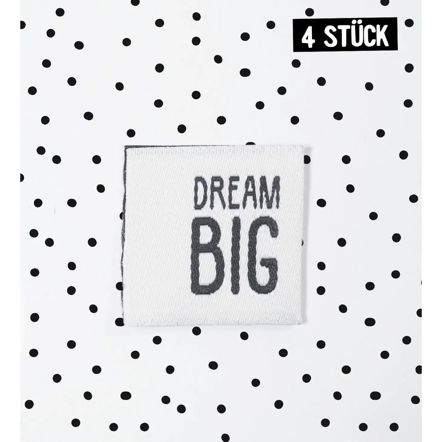 Weblabel *Dream Big* - 4er Pack - Würfel & Mütze